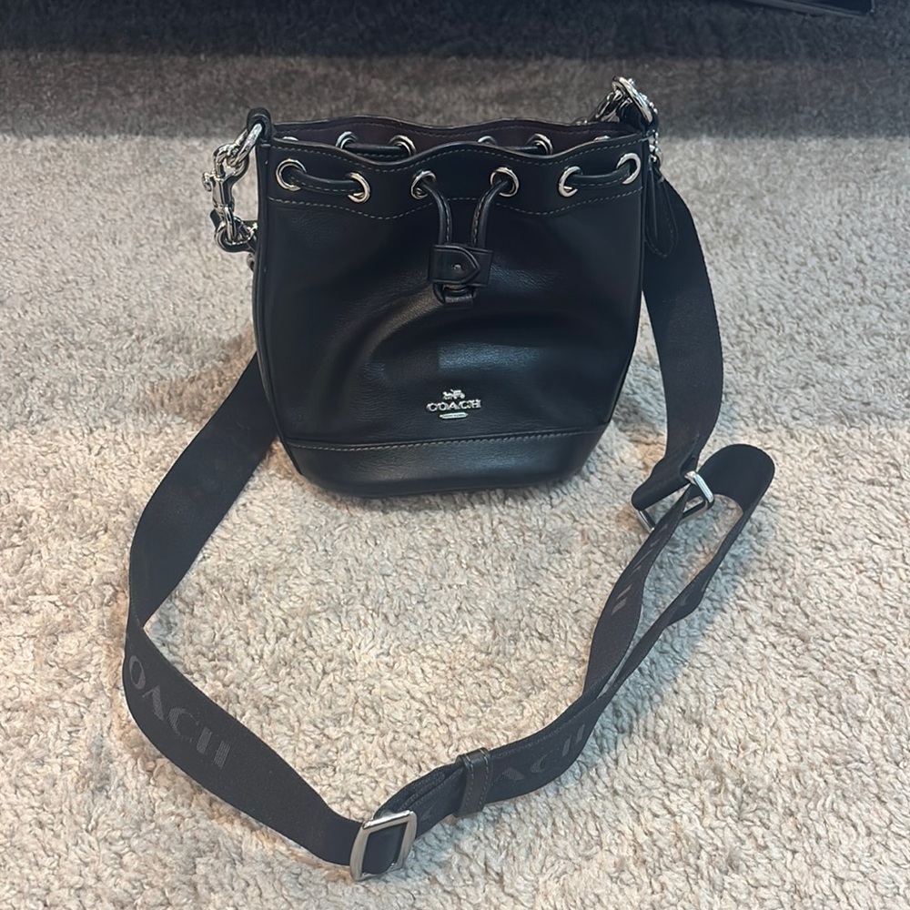 Coach Black Crossbody Bag with Adjustable Strap
